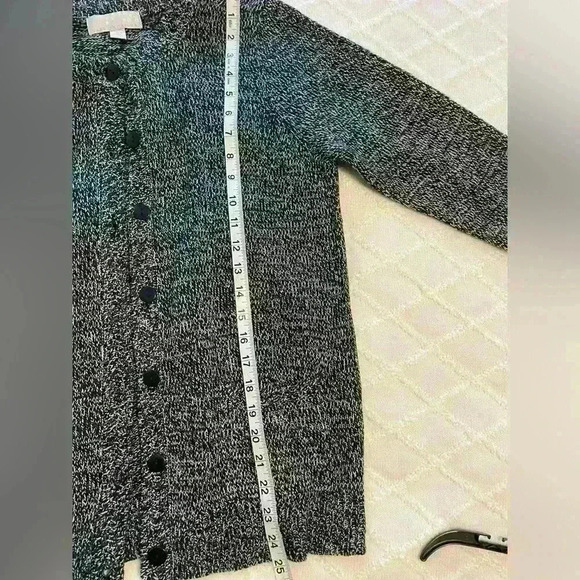 Carolyn Taylor Cardigan Sweater Women navy/white size small - Picture 3 of 6